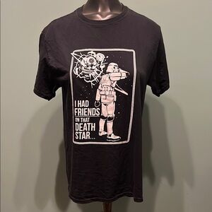 Black Graphic Tee with Bold Design